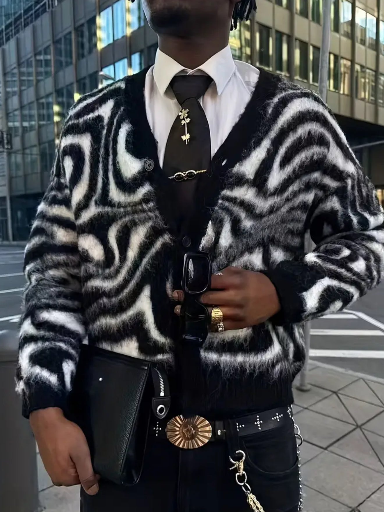 DEACOII zebra daze cardigan