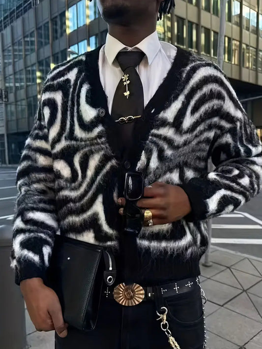 DEACOII zebra daze cardigan