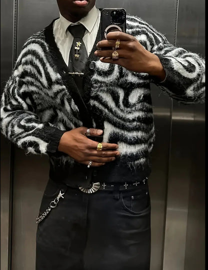DEACOII zebra daze cardigan