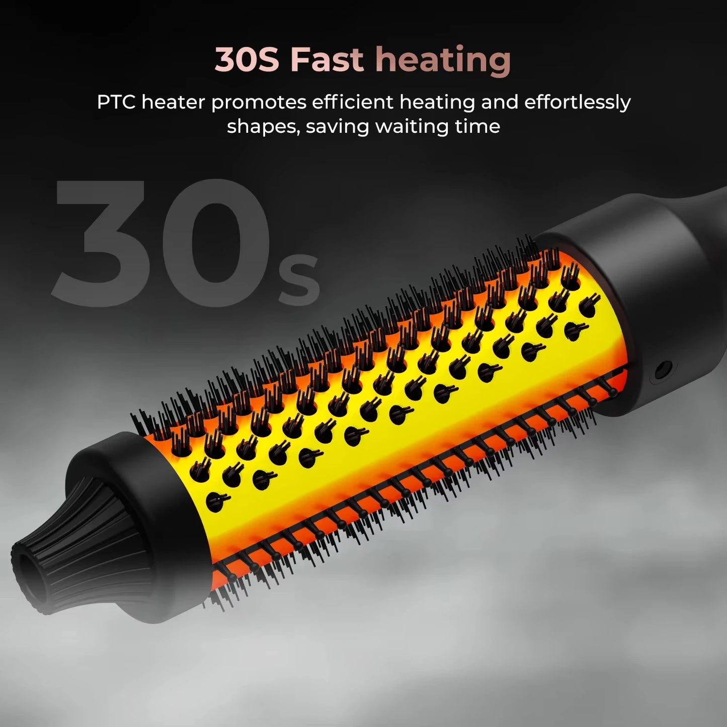 3 in 1 Thermal ceramic Curling Iron Brush