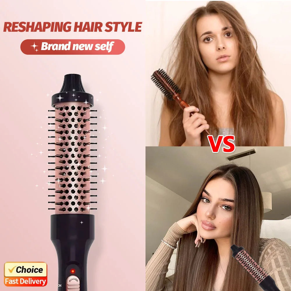 3 in 1 Thermal ceramic Curling Iron Brush